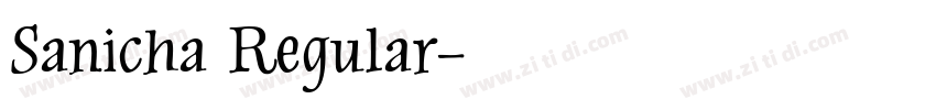 Sanicha Regular字体转换